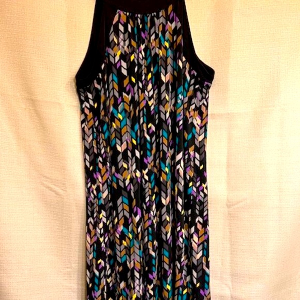 ATTENTION Women's Dress Geometric Pattern Sleeveless Size Large New With Tag